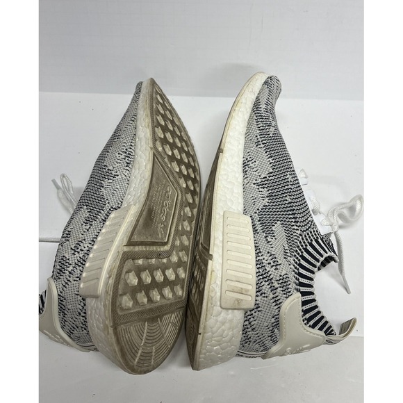 Adidas NMD R1 PK Primeknit White Black Zebra Camo Size‎ 9.5. BA8600
